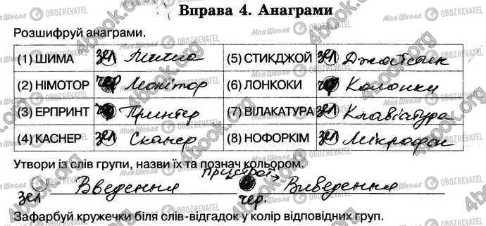 ГДЗ Інформатика 5 клас сторінка Стр.17 Впр.4